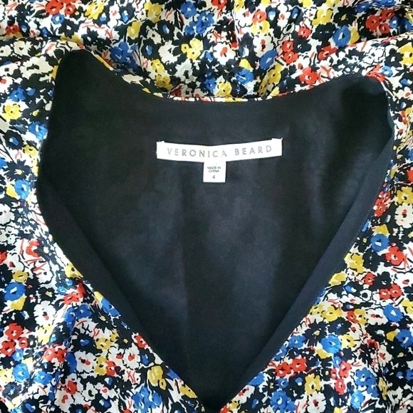 Veronica Beard Minna Floral Silk Ruffle dress size 4 - Picture 10 of 10